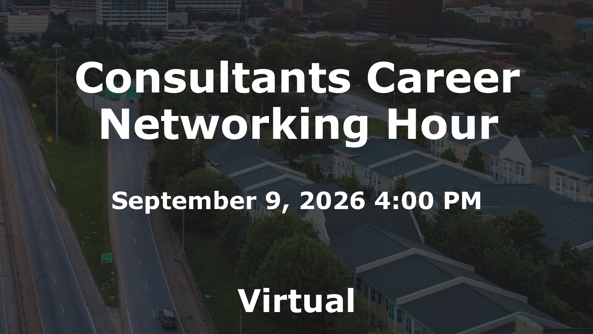 Consultants Career Networking Hour event image